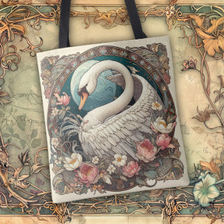 Art Nouveau Flowing Lines of Beauty Tasche