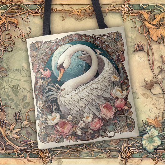 Art Nouveau Flowing Lines of Beauty Tasche
