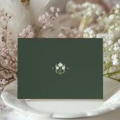 Art Nouveau Forest Green Save the Date Card Einladung