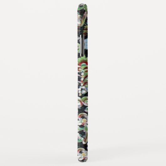 ART NOUVEAU FOTO TEMPLATE BLACK GREEN RED GEMS Case-Mate iPhone HÜLLE (Hinten/Rechts)