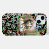 ART NOUVEAU FOTO TEMPLATE BLACK GREEN RED GEMS Case-Mate iPhone HÜLLE (Rückseite (Horizontal))