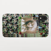 ART NOUVEAU FOTO TEMPLATE BLACK GREEN RED GEMS Case-Mate iPhone HÜLLE (Rückseite (Horizontal))
