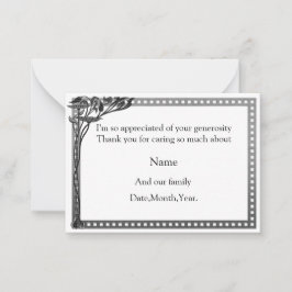 Art Nouveau Frame Dankeschön Karte