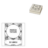 Art nouveau frame ex libris gummistempel (Stempel)