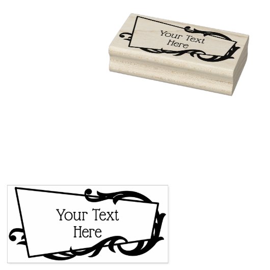 Art Nouveau Frame Gummistempel (Stempel)