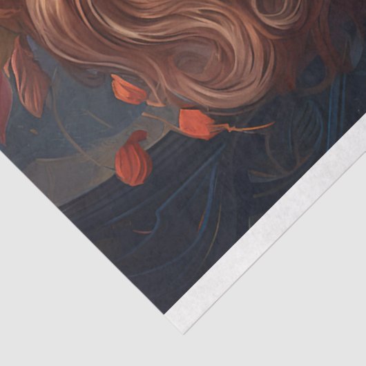 Art Nouveau Frau 5 Dekoupage Paper Seidenpapier (Ausschnitt)