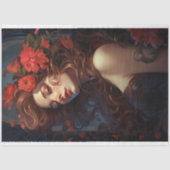 Art Nouveau Frau 5 Dekoupage Paper Seidenpapier (Vorderseite)