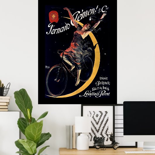 Art Nouveau French Bicycle Ad Poster (Heimbüro)