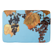 Art Nouveau Frost Trauben Badematte (Vorderseite)