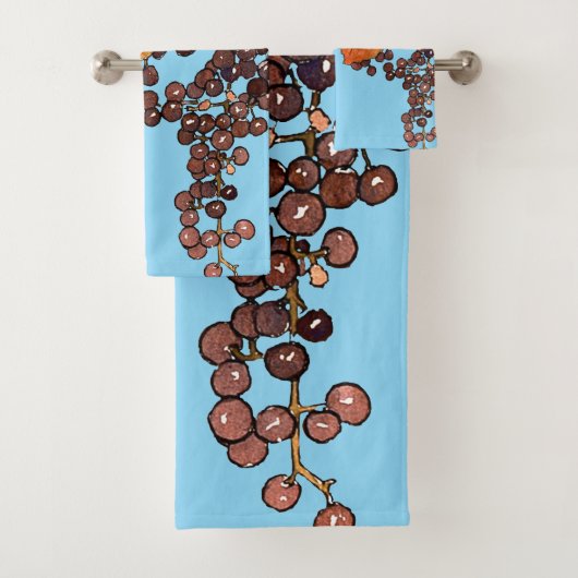 Art Nouveau Frost Trauben Badhandtuch Set (Insitu)