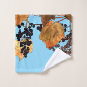 Art Nouveau Frost Trauben Badhandtuch Set (Waschlappen)