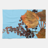 Art Nouveau Frost Trauben Geschirrtuch (Horizontal)