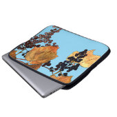 Art Nouveau Frost Trauben Laptopschutzhülle (Vorne Knopf)