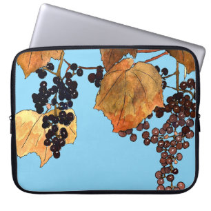 Art Nouveau Frost Trauben Laptopschutzhülle