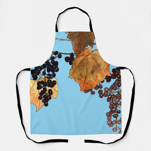 Art Nouveau Frost Trauben Schürze (Vorderseite)
