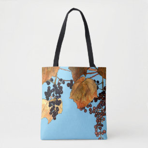 Art Nouveau Frost Trauben Tasche