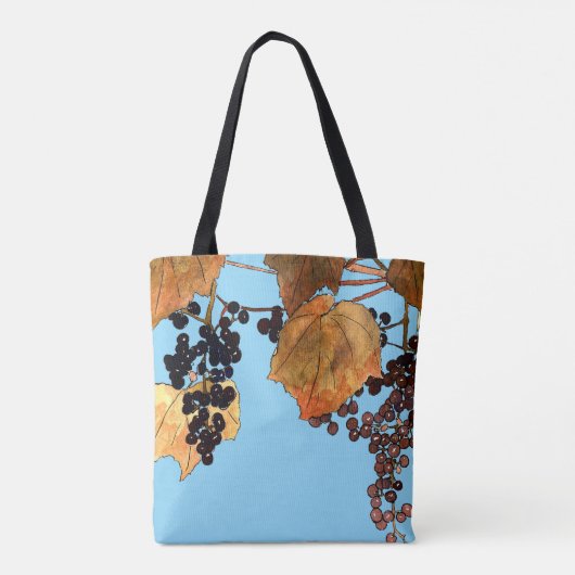 Art Nouveau Frost Trauben Tasche (Rückseite)