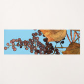 Art Nouveau Frost Trauben Yogamatte (Vorderseite (Horizontal))