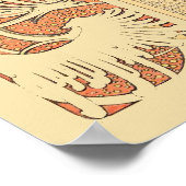 Art Nouveau Frühlingskalender aus der viktorianisc Poster (Ecke)