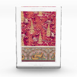 Art Nouveau Fuchs Fasan Foxglove verneuil Fotoblock