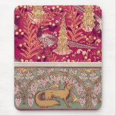 Art Nouveau Fuchs Fasan Foxglove verneuil Mousepad (Vorne)