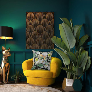 Art Nouveau Garden Muse Design Kissen