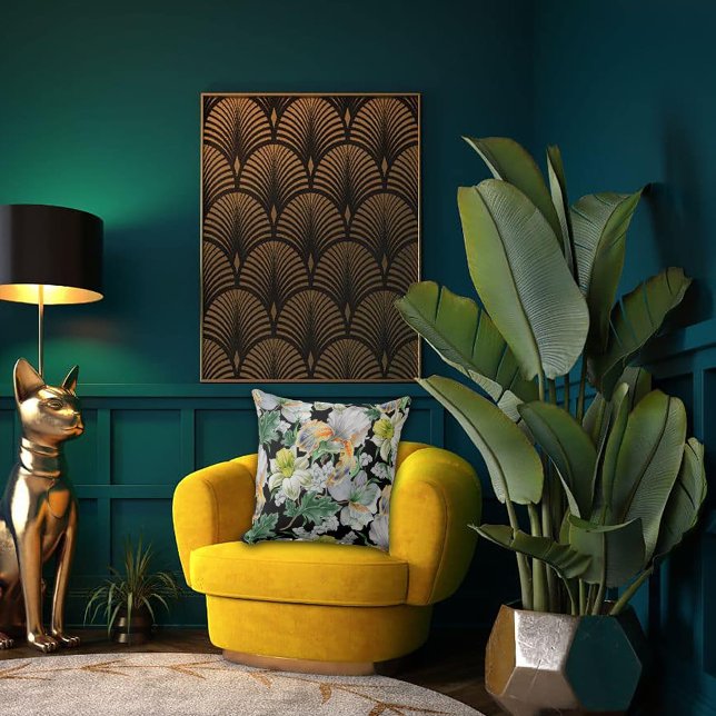 Art Nouveau Garden Muse Design Kissen (Von Creator hochgeladen)