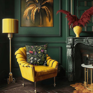 Art Nouveau Garden Muse Design Kissen