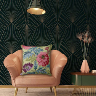 Art Nouveau Garden Muse Design Kissen