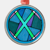 Art Nouveau Gebo Rune of Unity Ornament Aus Metall (Vorne)