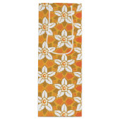 Art Nouveau gelb Jonquil Blumengestapel Damaskus Geschenktüte Für Weinflaschen (Vorderseite)