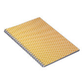 Art Nouveau gelb Jonquil Blumengestapel Damaskus Notizblock (Rechte Seite)