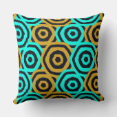 Art Nouveau Geometric Pattern  Kissen (Rückseite)