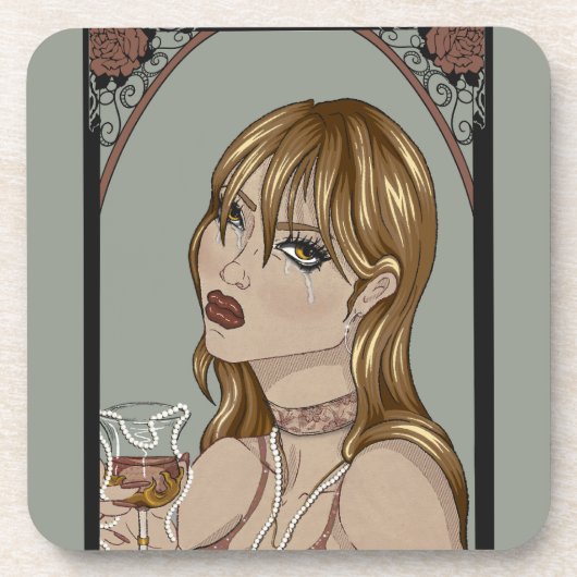 Art Nouveau Getränkeuntersetzer (Vorderseite)