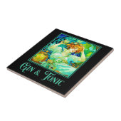 Art Nouveau Gin & Tonic Fliese (Seite)
