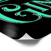 Art Nouveau Gin & Tonic Poster (Ecke)