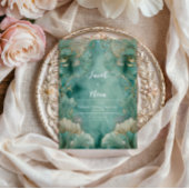 Art Nouveau Ginkgo Leaf Hochzeit Einladung