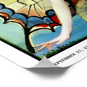 Art nouveau girl  poster (Ecke)