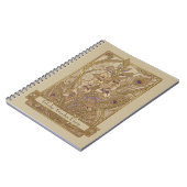 Art Nouveau Gladiolus italicus Notizblock (Linke Seite)