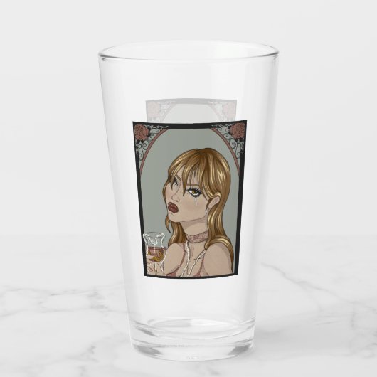 Art Nouveau Glas (Rückseite)