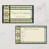 Art Nouveau Gletscher Visitenkarte (Vorne/Hinten)