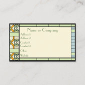 Art Nouveau Gletscher Visitenkarte (Rückseite)