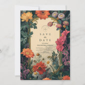 Art Nouveau Gold Frame Wedding Save The Date (Vorderseite)