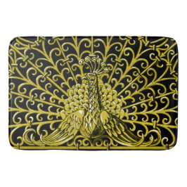 Art Nouveau Gold Peacock Badematte