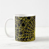 Art Nouveau Gold Peacock Kaffeetasse (Links)