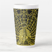 Art Nouveau Gold Peacock Milchtasse (Vorderseite)