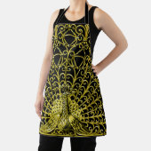 Art Nouveau Gold Peacock Schürze (InSitu)