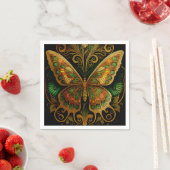 Art Nouveau Golden Butterfly Serviette (Beispiel)