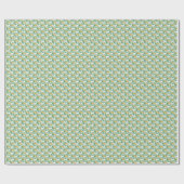 Art Nouveau Green Buttercup Blumentapete Geschenkpapier (Flach)