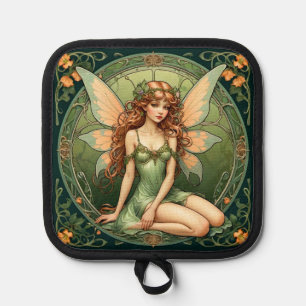 Art Nouveau Green Fairy Topflappen